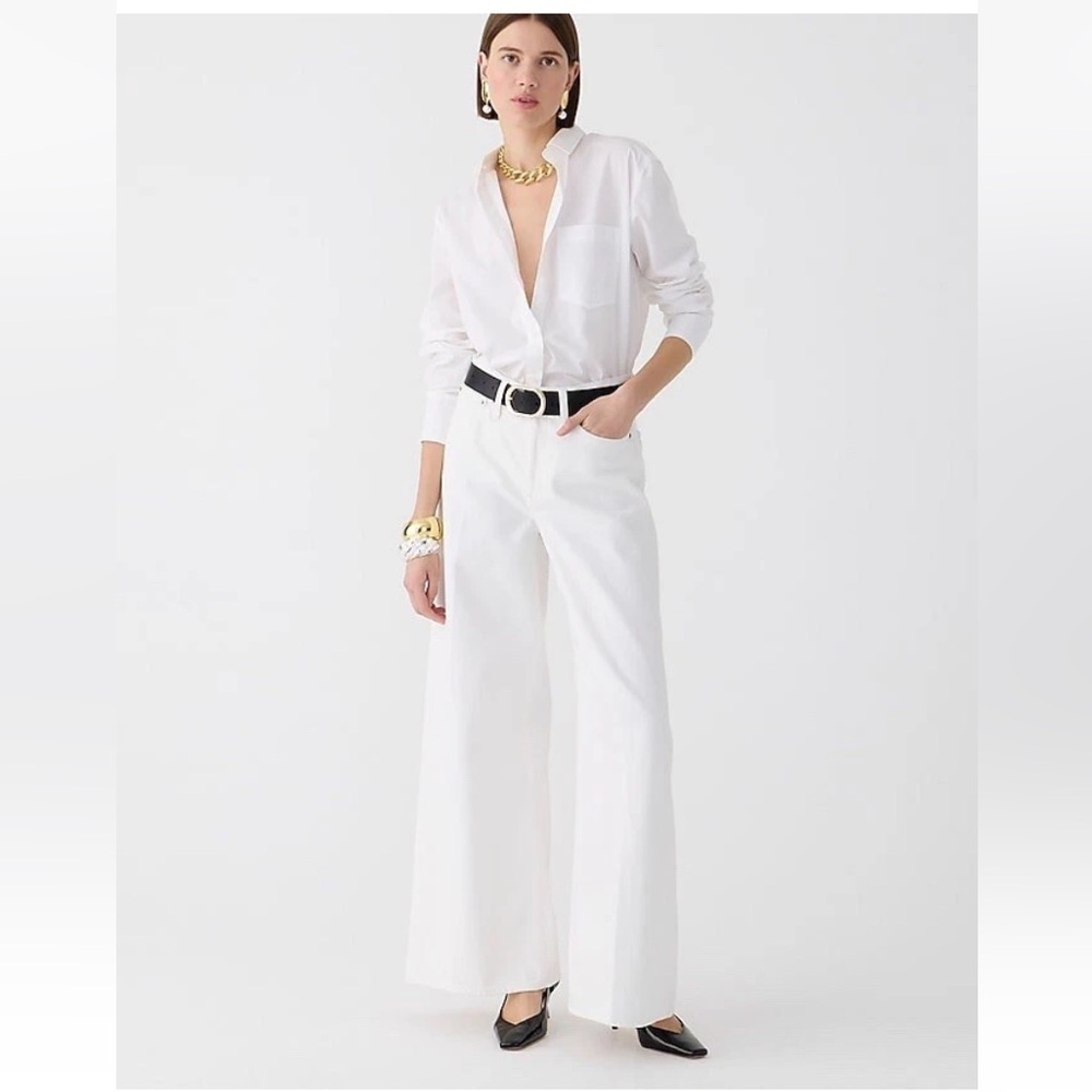 J.Crew The Petites High-rise superwide-leg jean NWT
